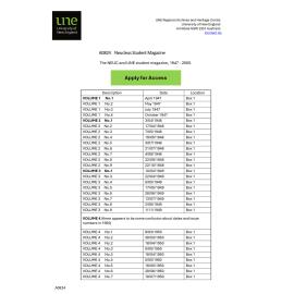 Neucleus Magazine Finding Aid