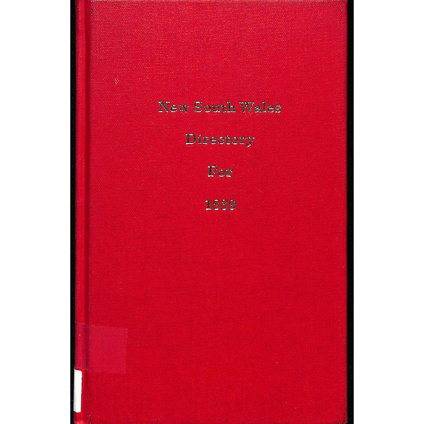 New South Wales and Port Phillip General Post Office directory for 1839