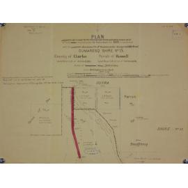Plan of lands to be resumed under the Public Roads Act, 1902 in conjunction with deviation 4 of Woollomombi-Kangaroo Hills Road, Dumaresq Shire no. 23. By the Lands Roads Branch.
