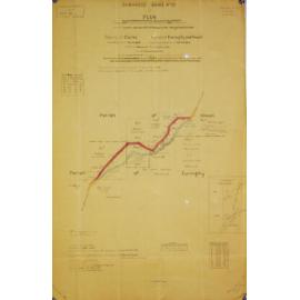 Plan of lands to be resumed under the Public Roads Act, 1902 in conjunction with deviation 2 of Woollomombi- Kangaroo Hills Road, Dumaresq Shire no. 23. By the Lands Roads Branch.