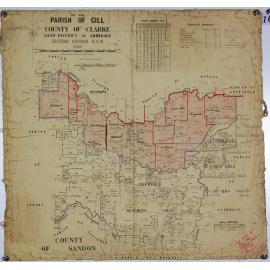 Parish of Gill, County of Clarke, Land District of Armidale, showing White family holdings, 1908