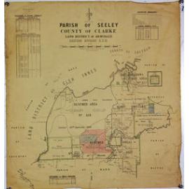 Parish of Seeley, County of Clarke, Land District of Armidale, showing White holdings as at 10/3/1910