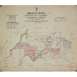 Parish of Ward, County of Clarke, Land District of Armidale, showing White holdings as at 4/3/1908