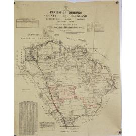 Some of W. Weatherly's land is shaded. Possible area designated 1 for sale