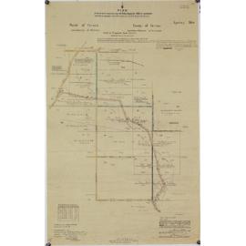 Plan of lands resumed under Public Roads Act 1902. shows property of Moona