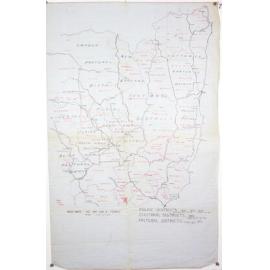 N.E. NSW. Composite map based on a tourist map (N.E. and CENT N.) and showing police districts 1850, 1872,1878, electoral districts 1881, pastoral districts 1875.