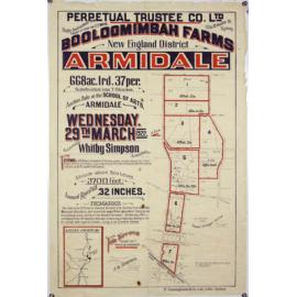 Auctioneer's advertisement re: sale of lots of subdivision of Tilbuster, Bally Glass andClark Hill Estates