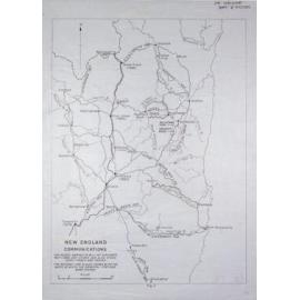 Composite map drawn by R.B. Walker showing routes taken by early explorers and extension of the railway