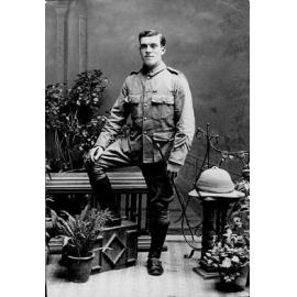 Studio photograph of a soldier