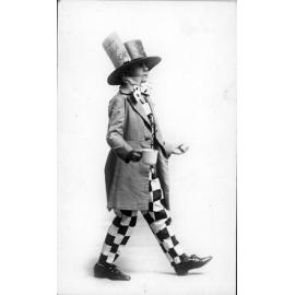 Master Patrick White dressed as the Mad Hatter