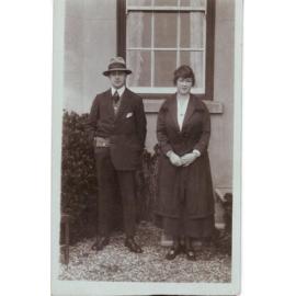 [Unidentified couple, at The Mount, Port St Mary]