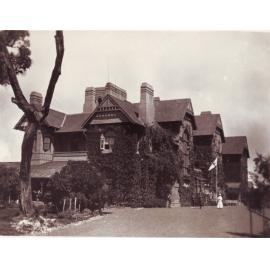 Booloominbah rose garden, eastern elevation