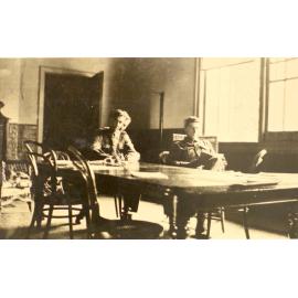 Soldiers relaxing at the Red Cross Home, Booloominbah