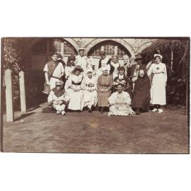 Soldiers in Fancy Dress at the Red Cross Home, Booloominbah