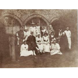 Soldiers in Fancy Dress at the Red Cross Home, Booloominbah