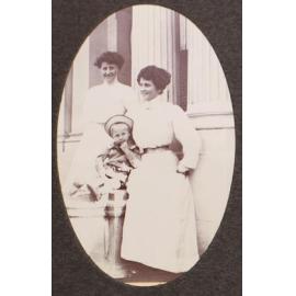 [Two women and a boy]