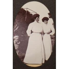 [Two women and a baby]