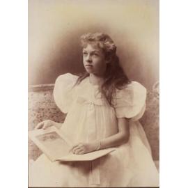 Unidentified girl with book