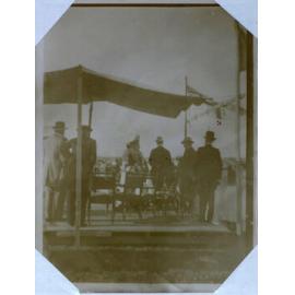 Officials on a dais