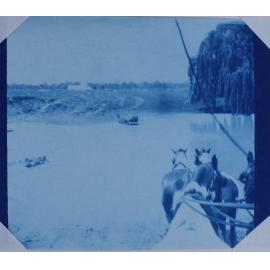 Fording a river