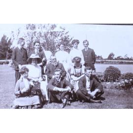 Unidentified group of six men and six women