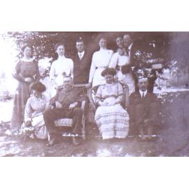 Group of four unidentified men and six women