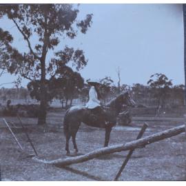 Woman on horesback