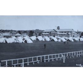 Army tents at the Armidale Showground, Armidale, NSW