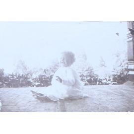 Young child on the verandah