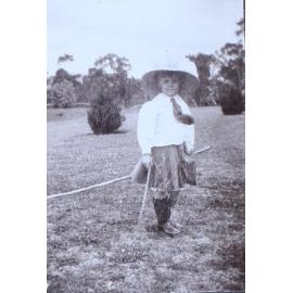Young girl in the garden