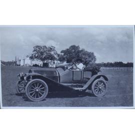 Woman sitting in a car