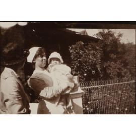Unidentified woman, nurse and child