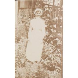 Unidentified nurse in the garden