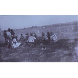 Workmen and women - tea break