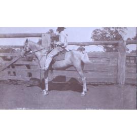 Unidentified workman on horseback