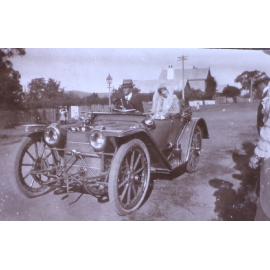 Unidentified couple in a car