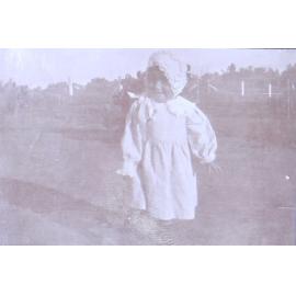 Unidentified child in the garden