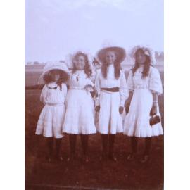 Group of four unidentified girls