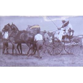 Unidentified man with horse and buggy