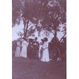 Group of unidentified man and women