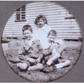 Three unidentified children