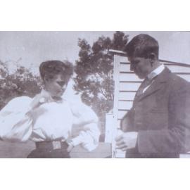 Unidentified man and woman