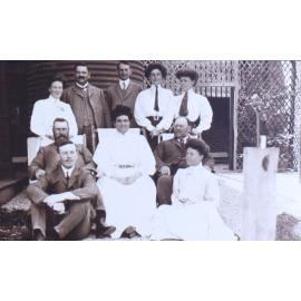 Unidentified group of men and women