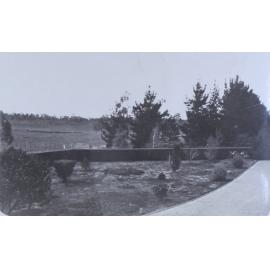 View from house over gardens and paddocks