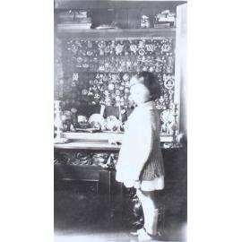View of the interior of Saumarez Homestead with a young girl