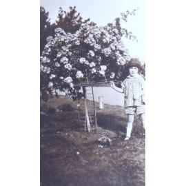 Unidentified child in the garden