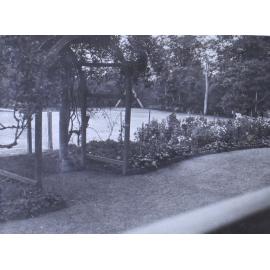 Garden beside the tennis court