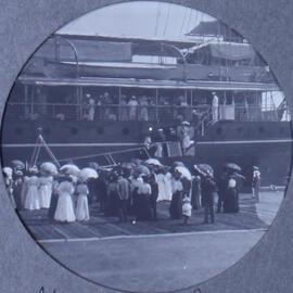China. Mother and Joan going to England, 1915