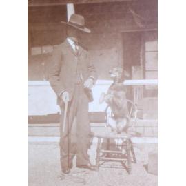 Jack Haynes and dog Jack