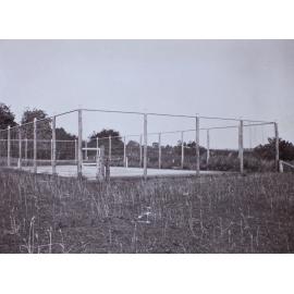 The lower tennis court